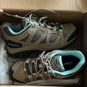 BearPaw Women's Tan and Mint Athletic Shoes